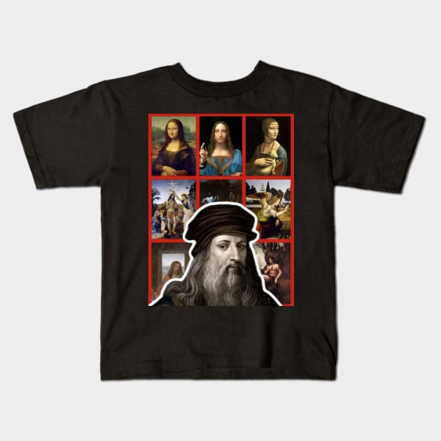 Da Vinci Kids T-Shirt by YungBick